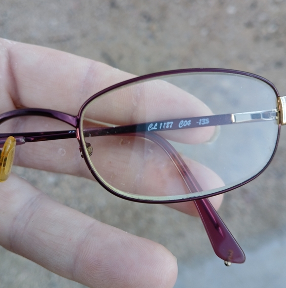 Vintage Chloe CL1187 C04 135 Purple Eyeglasses. Made in France  - Picture 5 of 16